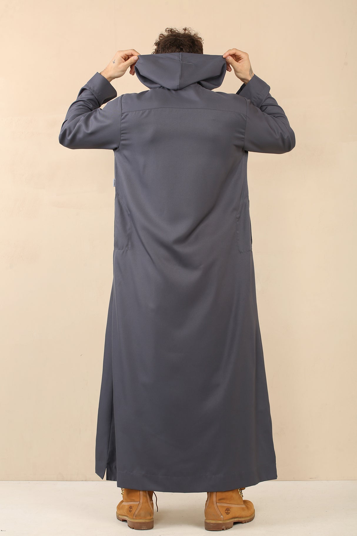 Men's Hooded Zipper Matt Finish Jubba (Space Grey)