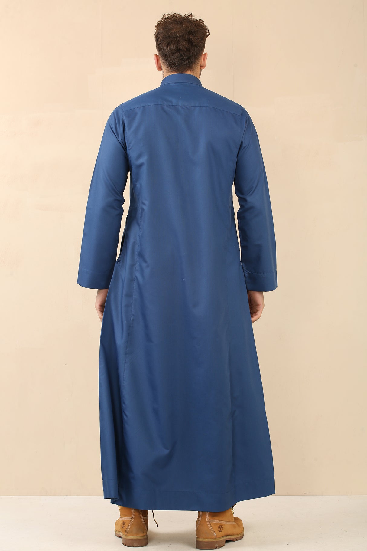 Men's Saudi Oxford Classic Zipper Jubba (Blue)