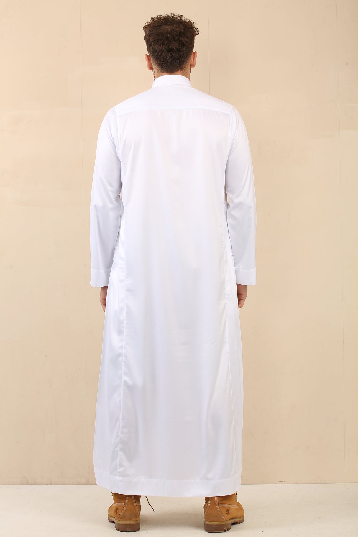 Men's Saudi Classic Shiny Jubba (White)