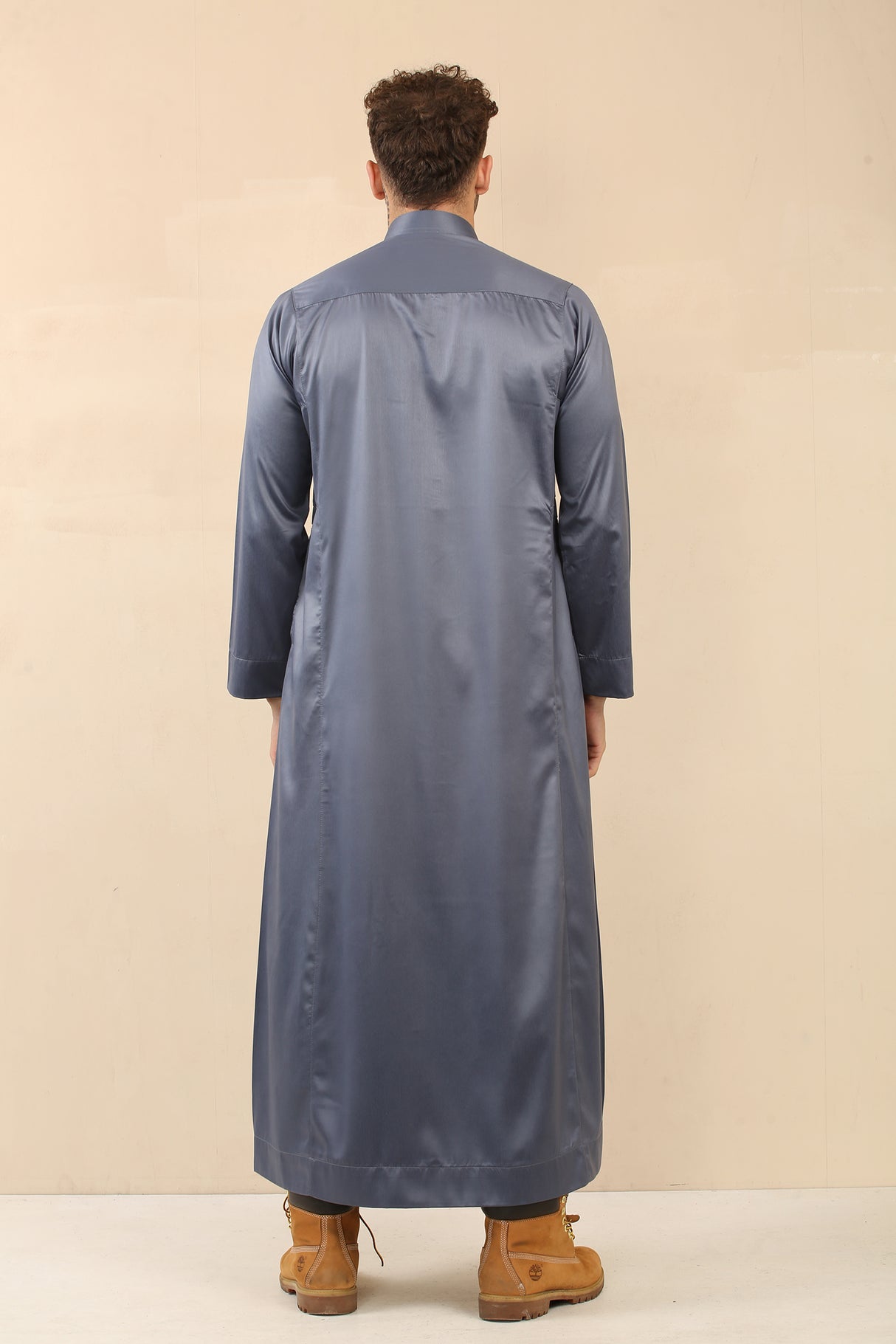 Men's Saudi Classic Shiny Jubba (Grey)