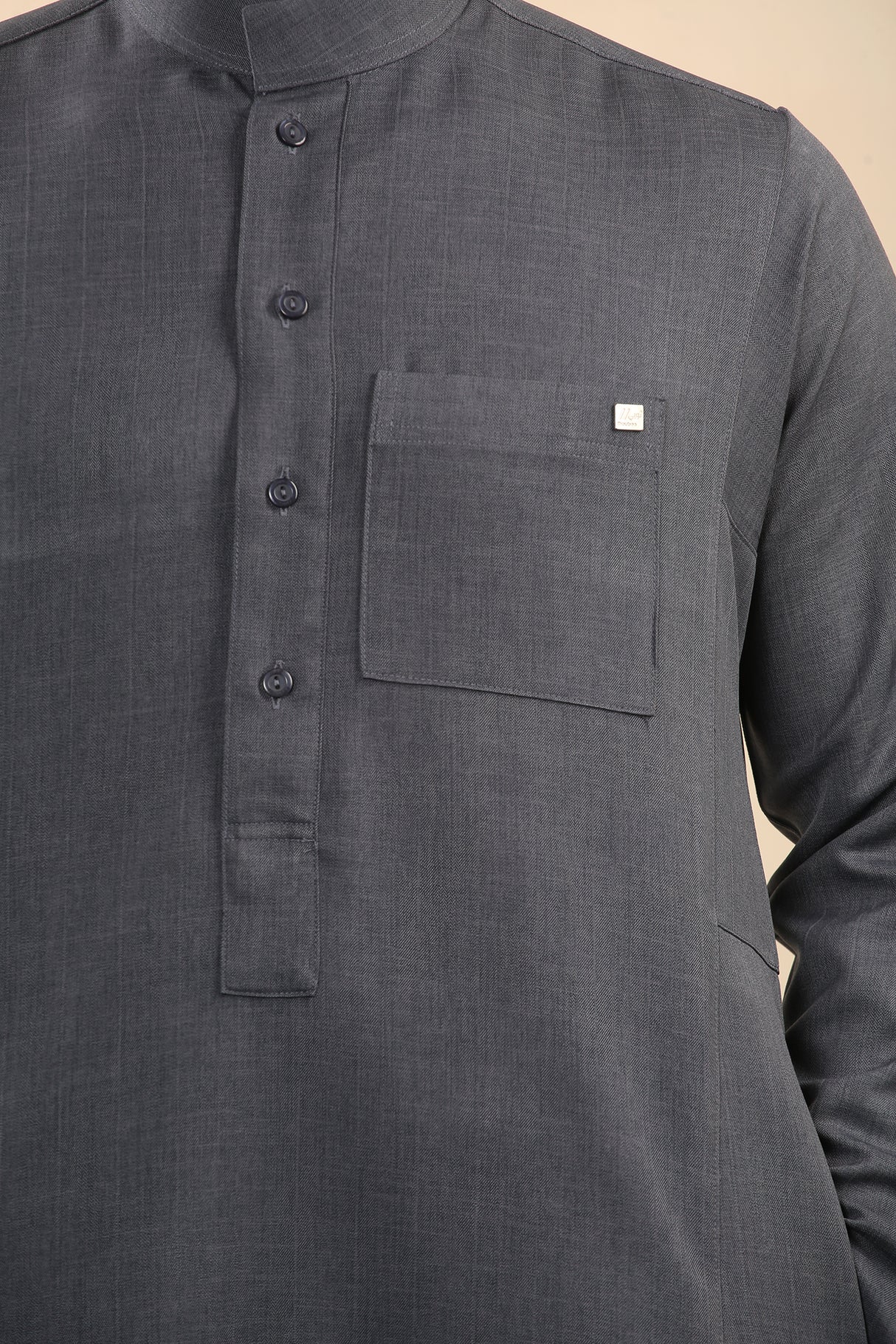 Men's Saudi Classic Luxury Thick Soft Jubba (Grey)
