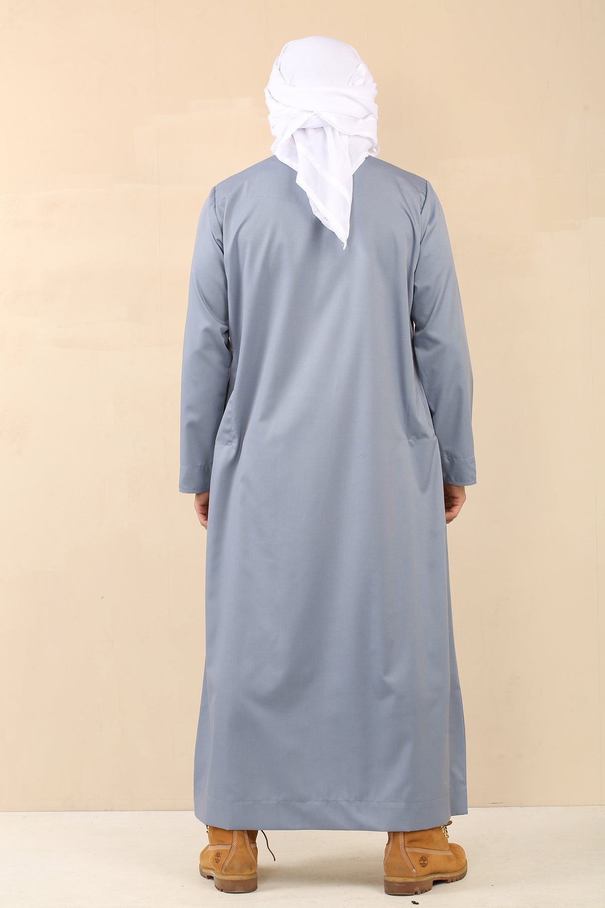 Men's Plain White Scarf