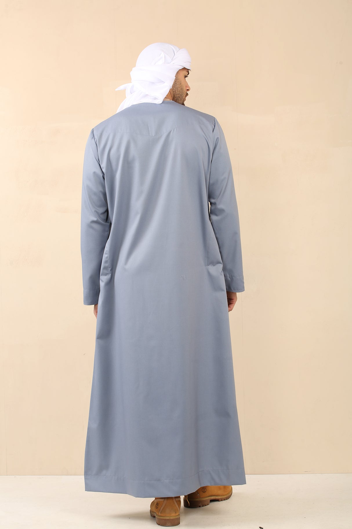 Men's Plain White Scarf