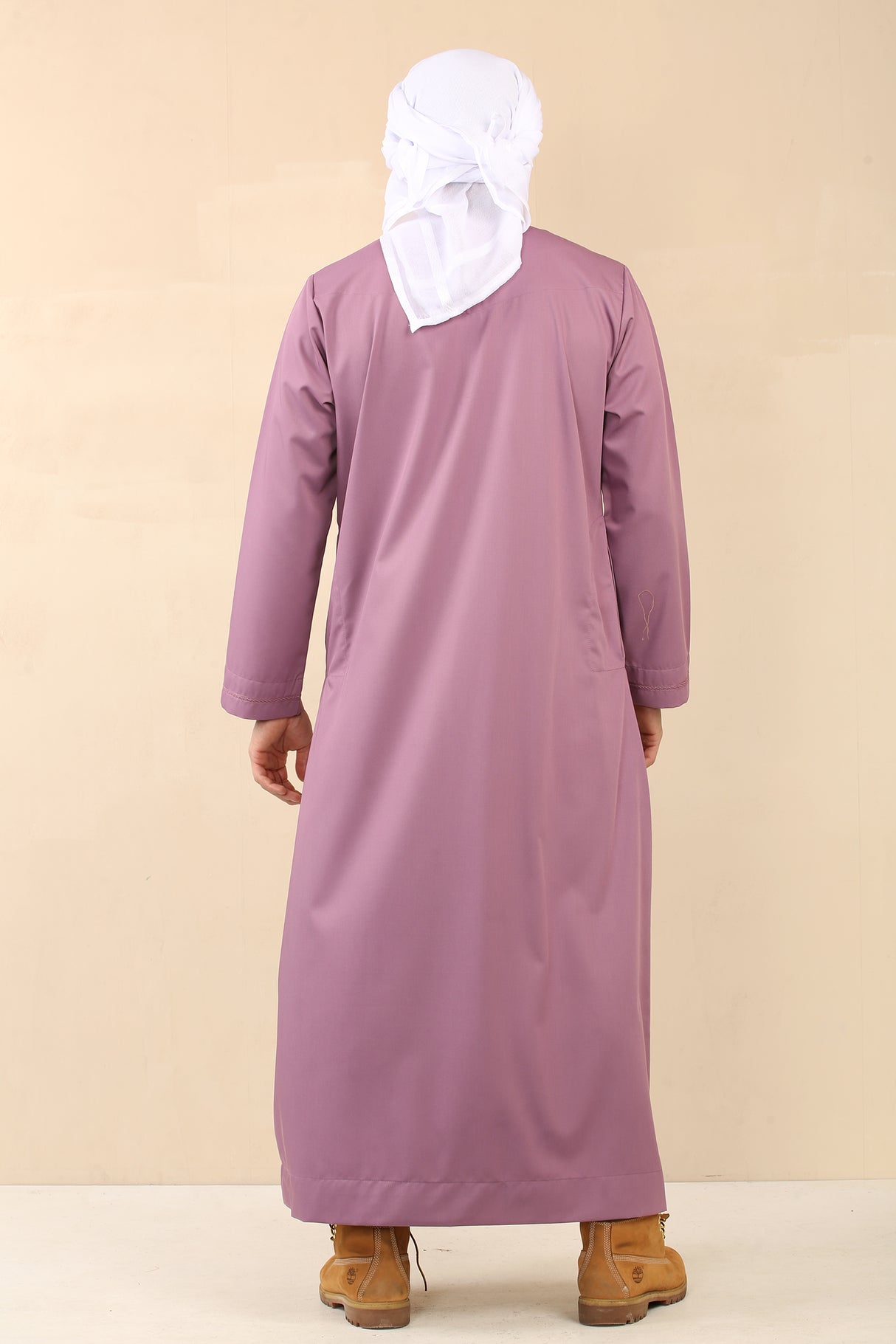 Men's Plain White Scarf