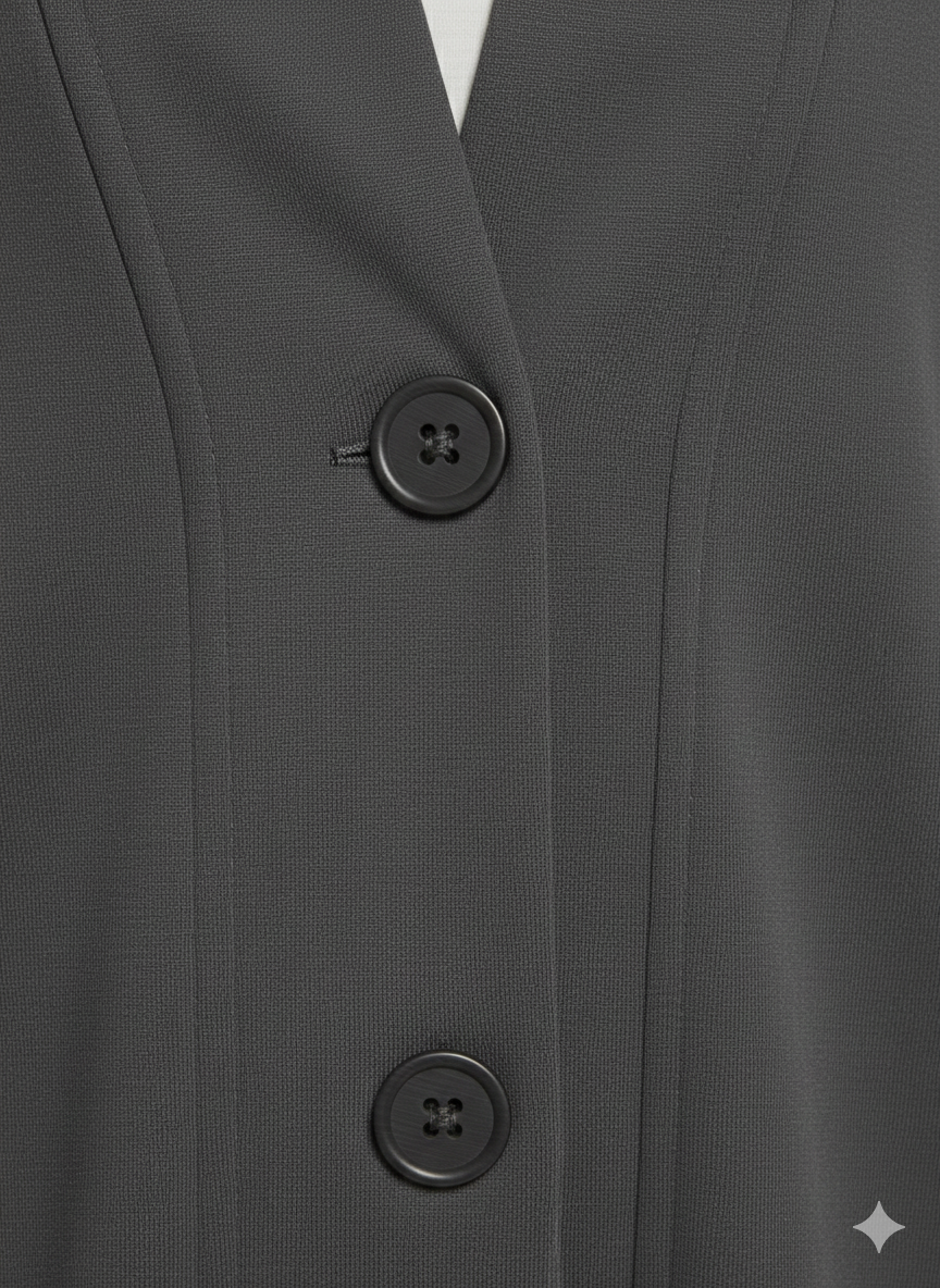 Ladies Kimono Luxury Fleece Button Abaya